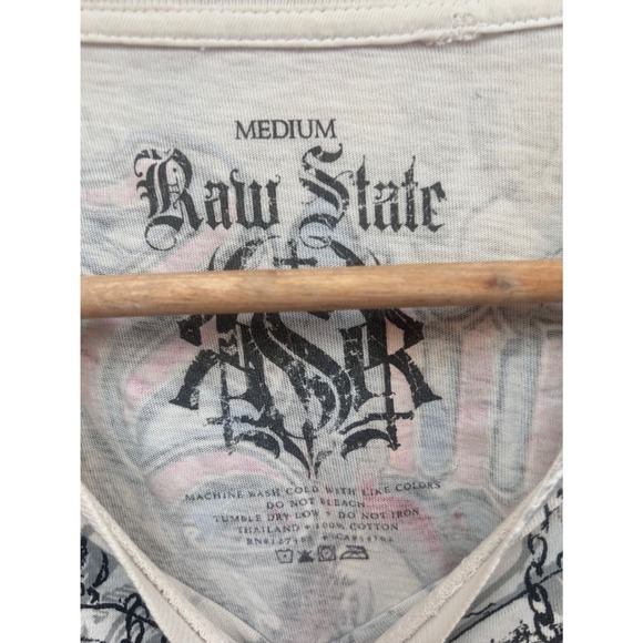 Raw State Jorge Masvidal GraphicT-Shirt Mens Medium White MMA All Over Print Tee - Picture 5 of 9